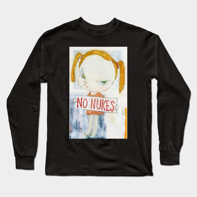 no nukes nara Long Sleeve T-Shirt by brandylarsen